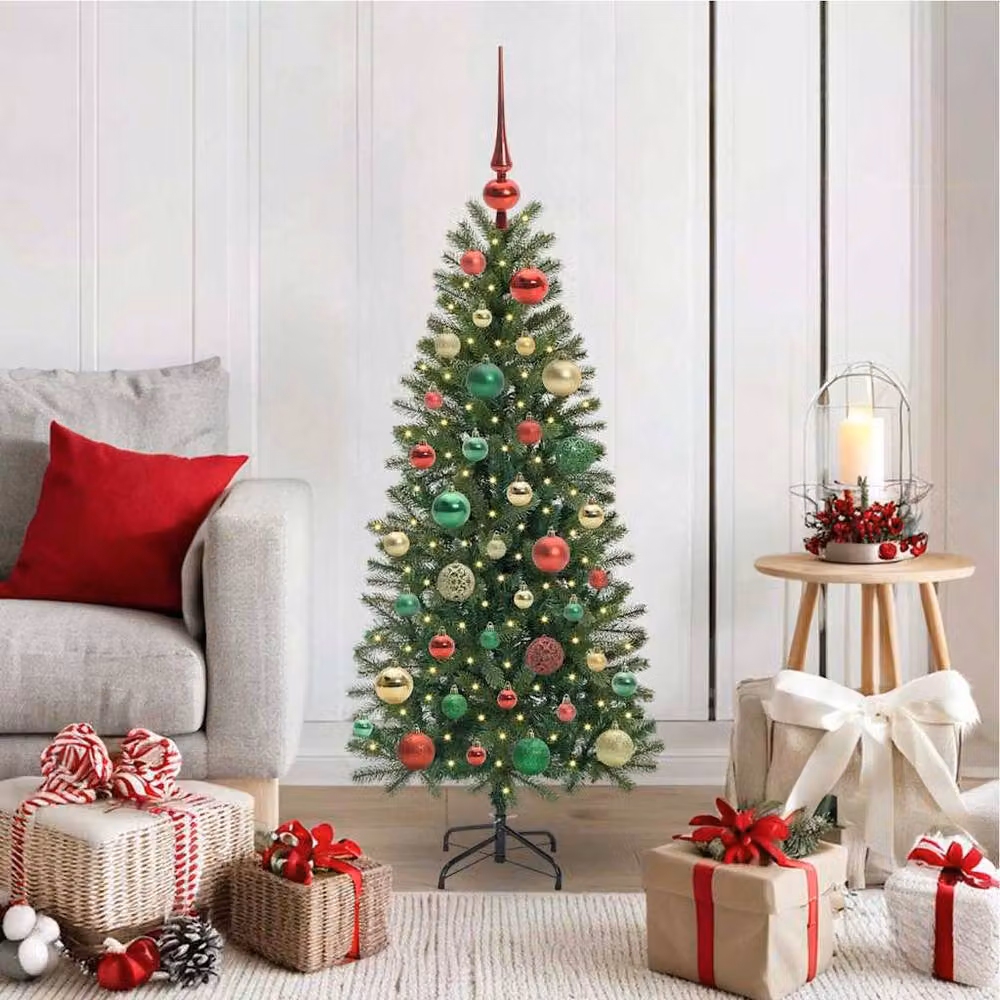 Berkfield Home Elegant Green Artificial Christmas Tree with 150 LEDs, Height: 120 cm – 2