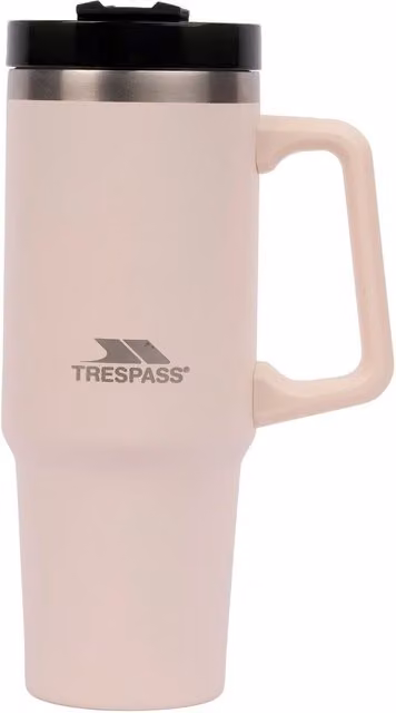 Trespass Bigup Stainless Steel Mug with Lid in Pink – 1