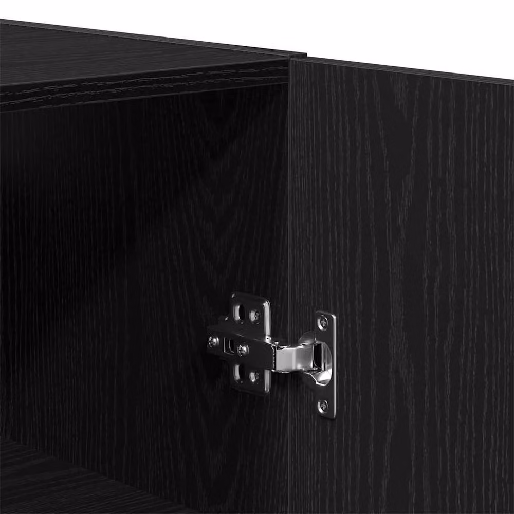 Berkfield Home Black Oak Wall Cabinet W/D/H: 60 x 31 x 60 cm – 6