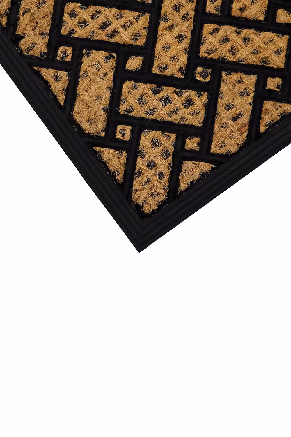 JVL Alba Woven Tuffscrape Doormat, Beige and Sand, W: 40 cm, D: 60 cm – 10