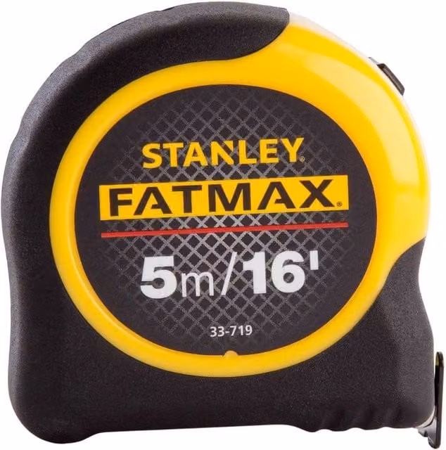 Stanley Fatmax Tape Measure in Black and Yellow