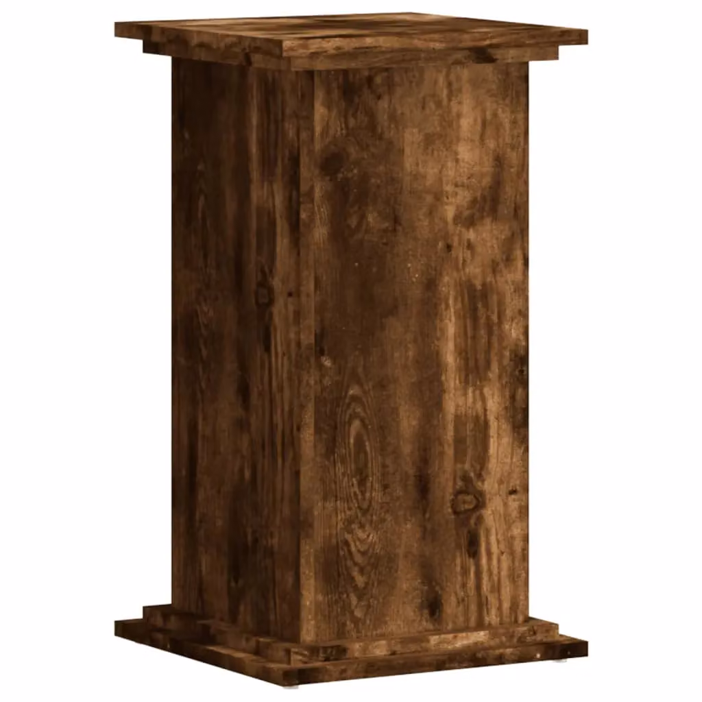 Berkfield Home Modern Smoked Oak Plant Stand, Brown, W/D/H: 33 x 33 x 60 cm – 2