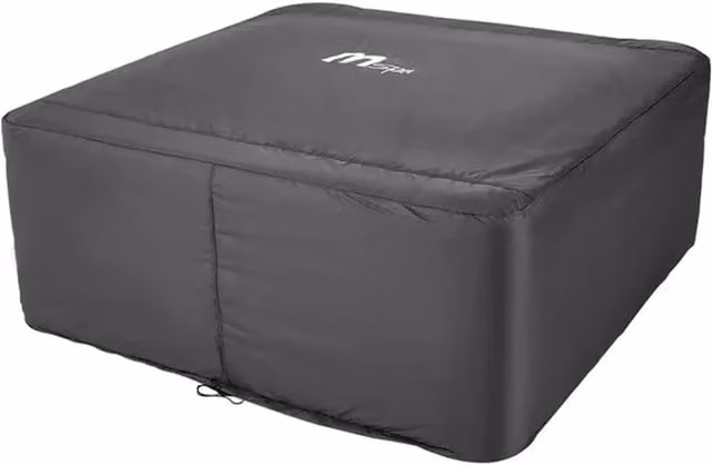 MSpa Oslo Rectangular Hot Tub Winter Thermal Tarpaulin Cover, Black