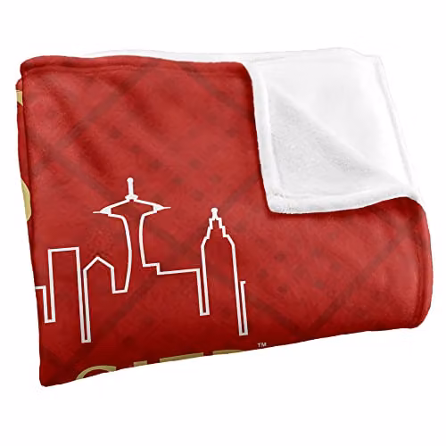 Trevco Frasier Logo Silky Touch Super Soft Fleece Throw Blanket in White, W/D/H: 152 x 127 cm – 2