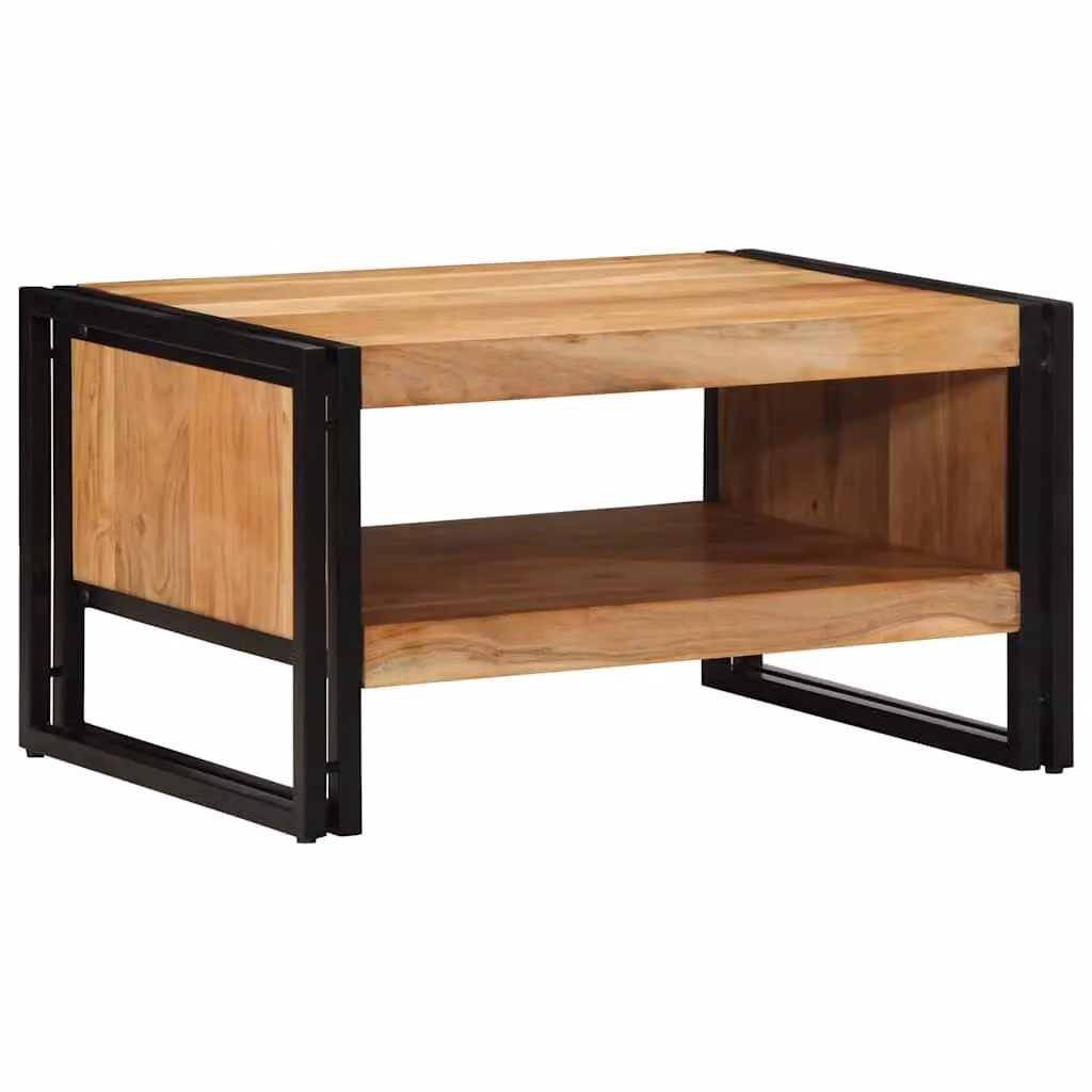 Berkfield Home Acacia Wood Coffee Table in Brown, W/D/H: 70 x 50 x 38 cm – 2