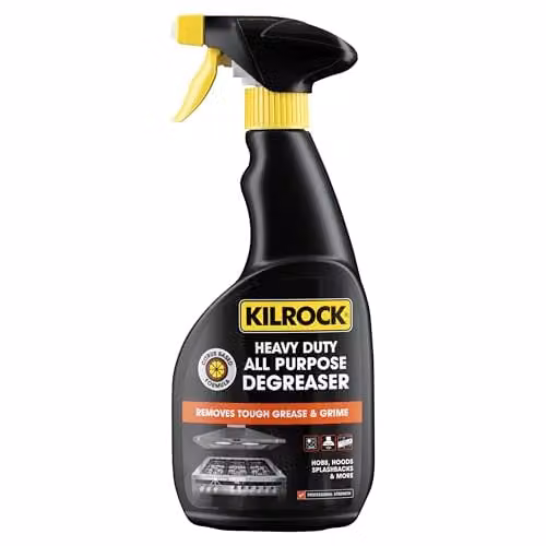 Kilrock Heavy Duty All Purpose Degreaser Spray, 500ml, Black