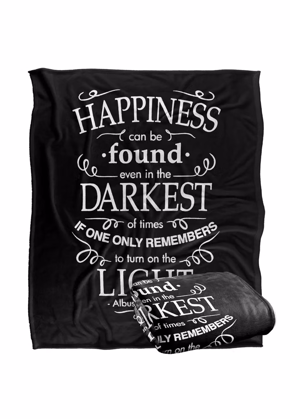 Warner Brothers Harry Potter Happiness Soft Fleece Blanket in White and Multicolour, W: 152 cm, D: 127 cm – 7