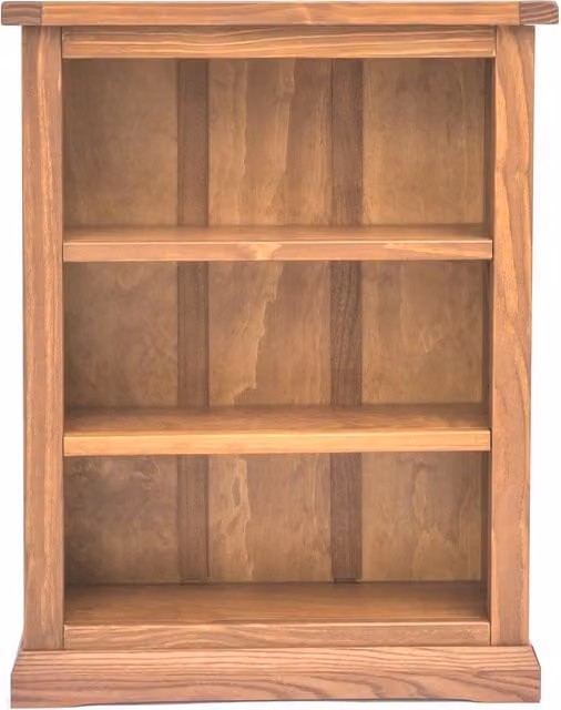 Cabinet Bits Tirolo Bookcase in Brown with Adjustable Shelves, W/D/H: 70 x 30 x 90 cm