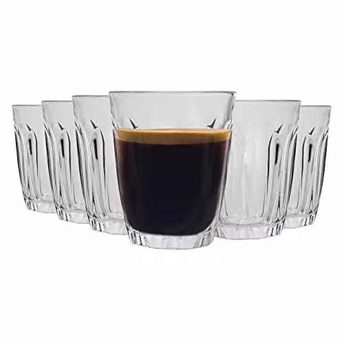 Duralex Provence Shot Glass Espresso Cups, 90ml, Pack of 12, Transparent – 1