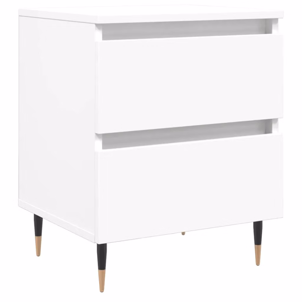 Berkfield Home White Bedside Cabinet W/D/H: 40 x 35 x 50 cm – 2