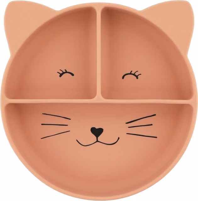Trixie Mrs. Cat Silicone Divided Suction Plate for Babies