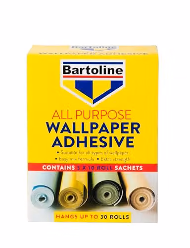 Bartoline All Purpose Wallpaper Adhesive Powder for Vinyl and Woodchip, 30 Rolls – 1