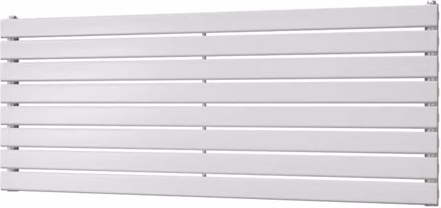 Typhoon Axis White Single Panel Horizontal Steel Radiator W: 140 cm, H: 54.4 cm