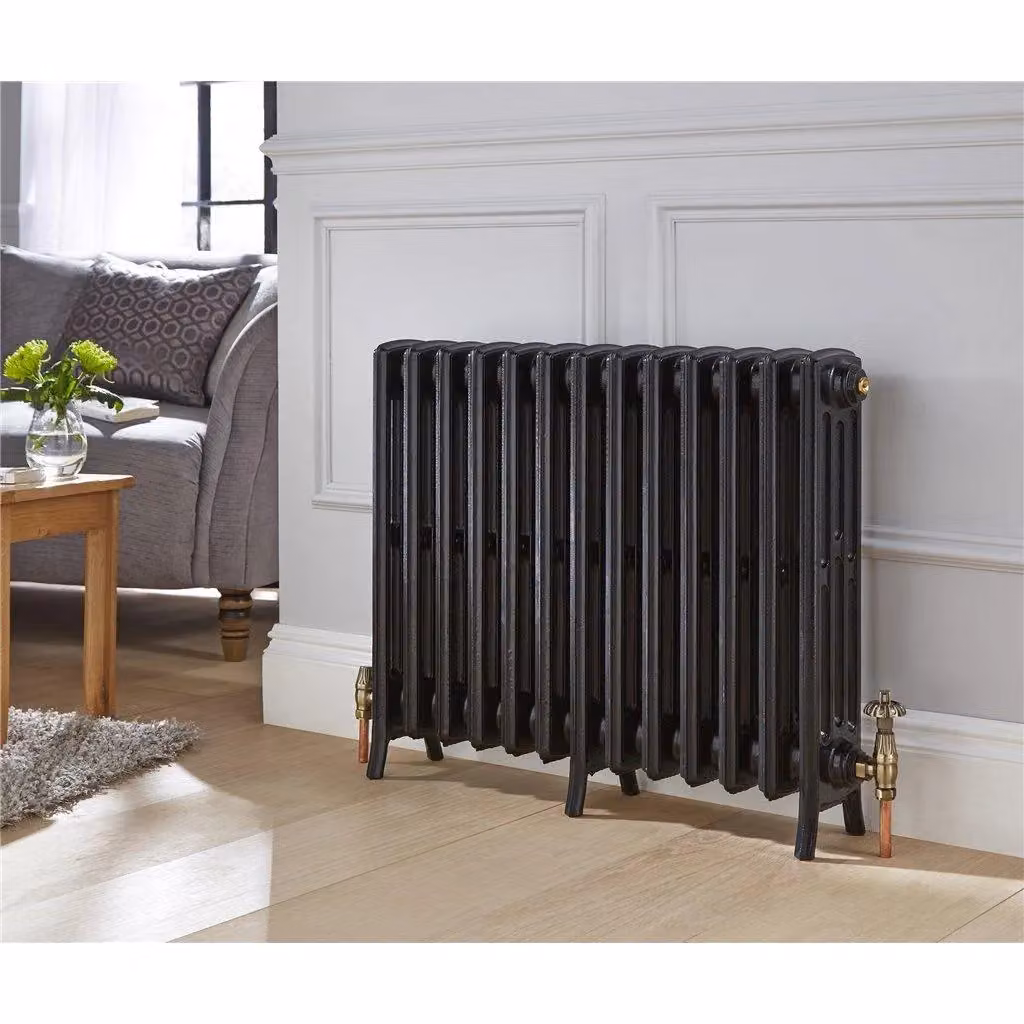 Clifton Cast Iron Horizontal Radiator in Charcoal, H 66 cm x W 60 cm – 2