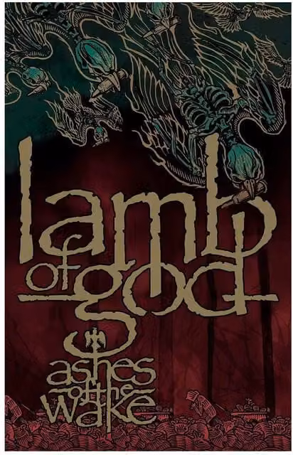 Lamb Of God Ashes Of The Wake Textile Poster in Brown – 1