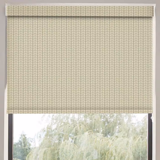 Orla Kiely Tiny Stem Translucent Made to Measure Roller Blind in Pebble Beige
