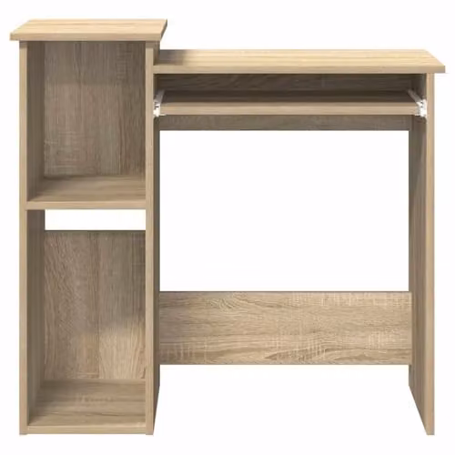 vidaXL Modern Computer Desk in Brown, W/D/H: 84 x 40 x 78 cm – 5
