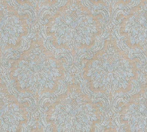 Livingwalls Paradise Garden Non-Woven Floral Wallpaper in Brown, Blue and Green, W: 0.53 m, H: 10.05 m
