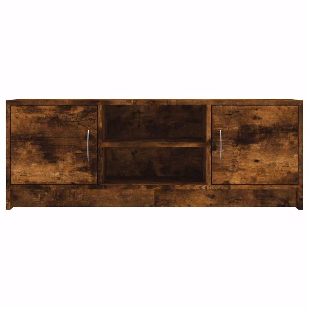 Berkfield Home Smoked Oak TV Cabinet in Brown, W/D/H: 102 x 37.5 x 37.5 cm – 4
