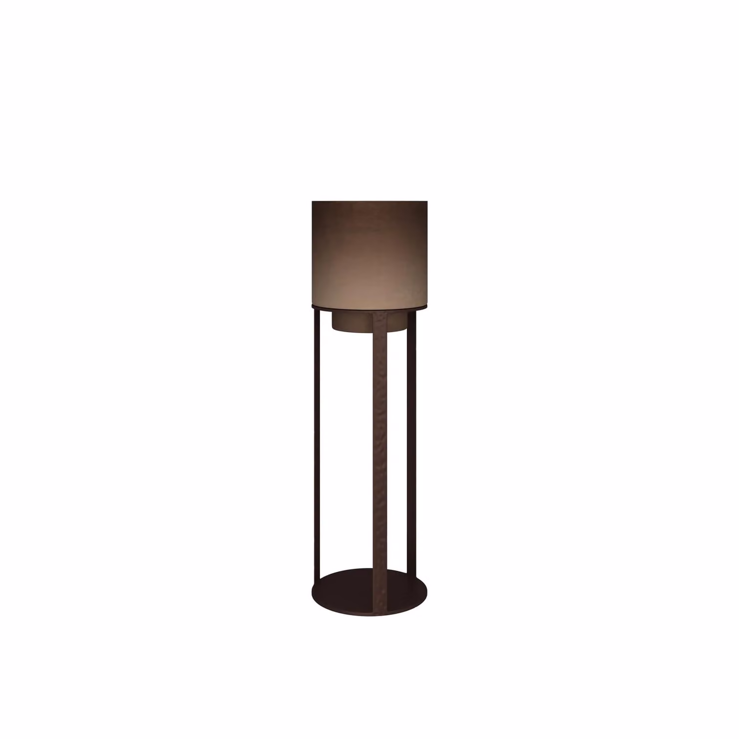 Dome Deco UZON Hurricane S Brown Tabletop Pillar Candle Holder