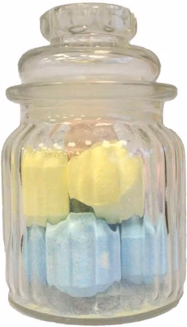 Kilner Vintage Striped Glass Candy Jar with Screw Lid in Transparent