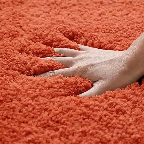 Allure Bath Fashions Luxury Microfibre Non-Slip Bath Mat, Terracotta, W: 80 cm, D: 50 cm, H: 2 cm – 5