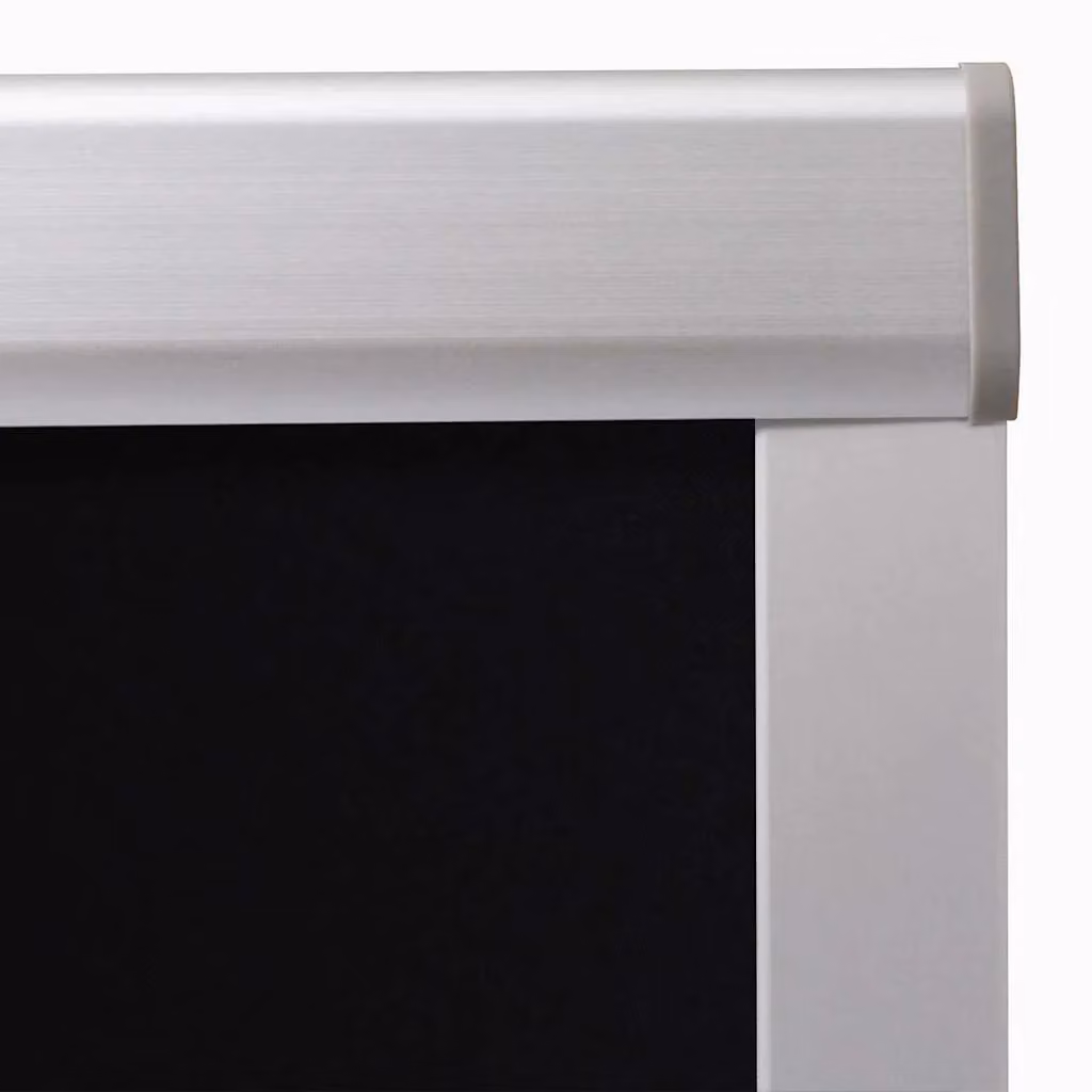 Berkfield Home Blackout Roller Blinds in Black, Thermal Insulating Polyester – 3