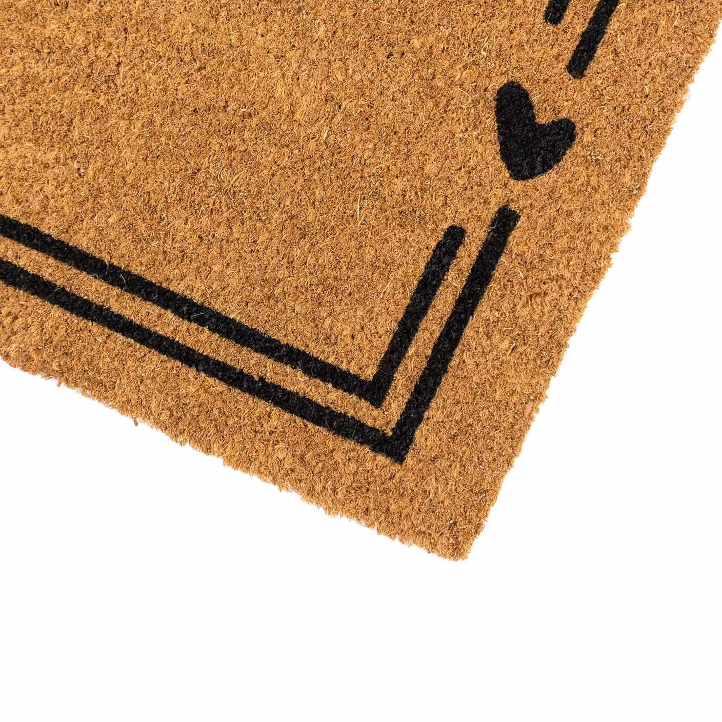 JVL Brown Coir and Rubber Non-Slip Weatherproof Doormat and Runner Set, W/D/H: 40 x 120 x 1.5 cm – 2