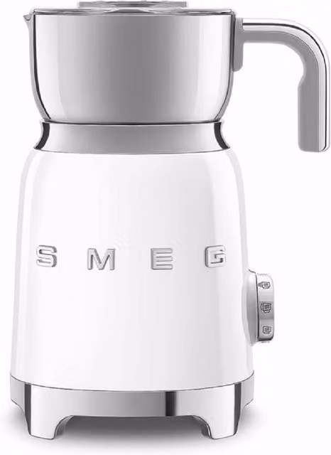 Smeg MFF11WHUK Electric Milk Frother in White with Stainless Steel and Tritan, 500W