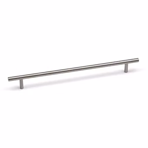 Handle & Home Brushed Silver Aluminium T-Bar Cabinet Handle, 256mm