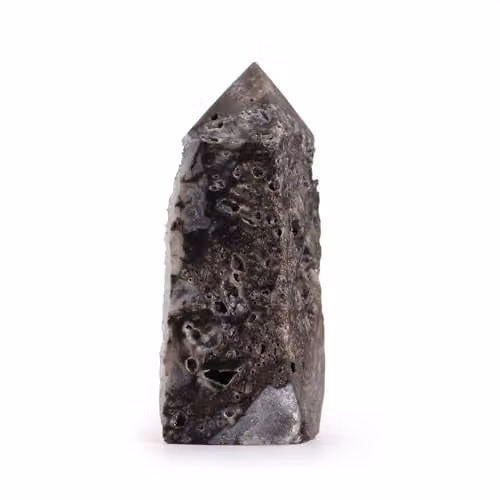 KDMD Chocolate Brown Calcite Side Polish Tower – 1