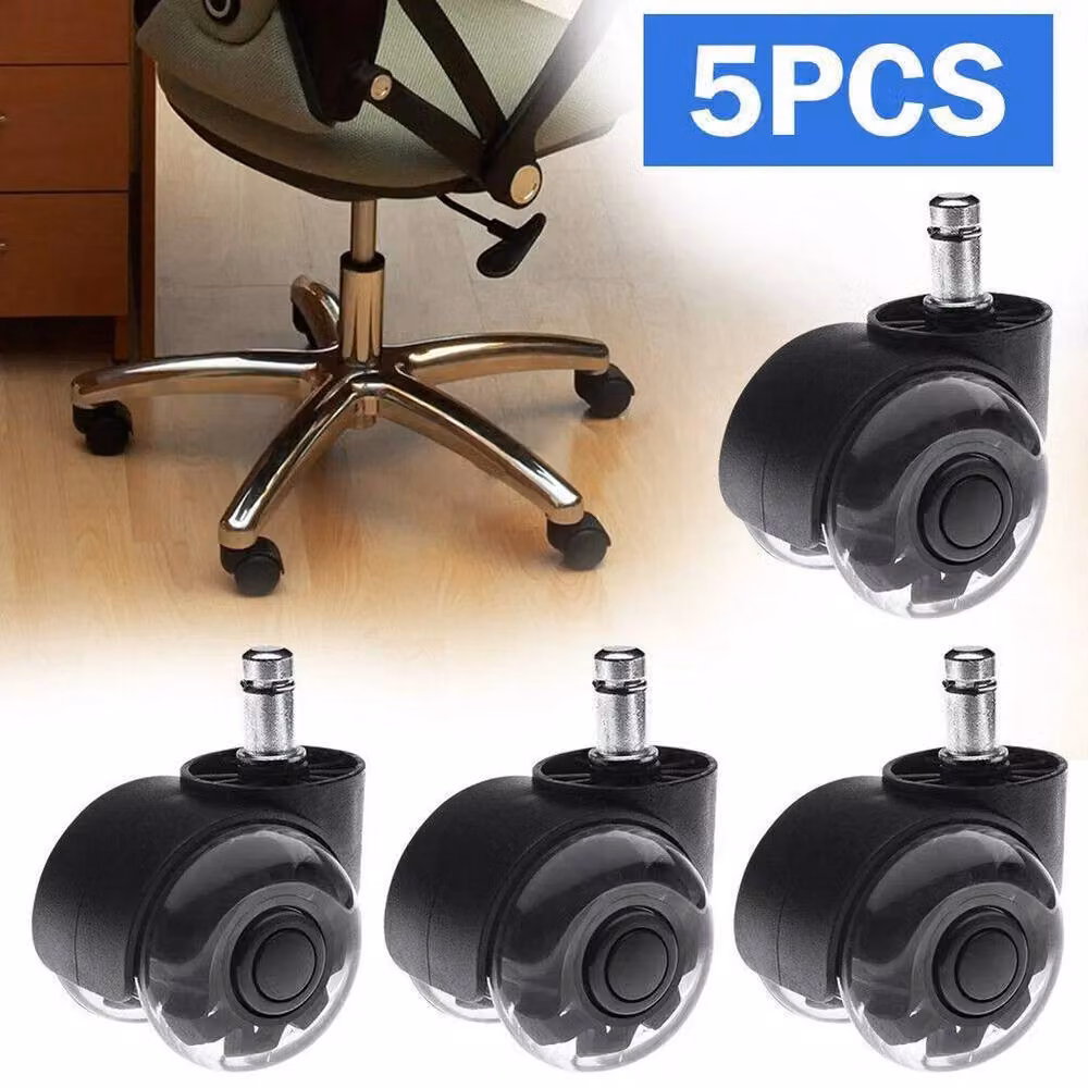 FLAVORA Heavy Duty Office Chair Casters Wheels, Black – 2