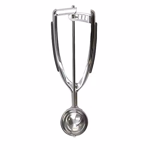 KitchenAid Stainless Steel Ice Cream and Cookie Dough Scoop in Black and Silver