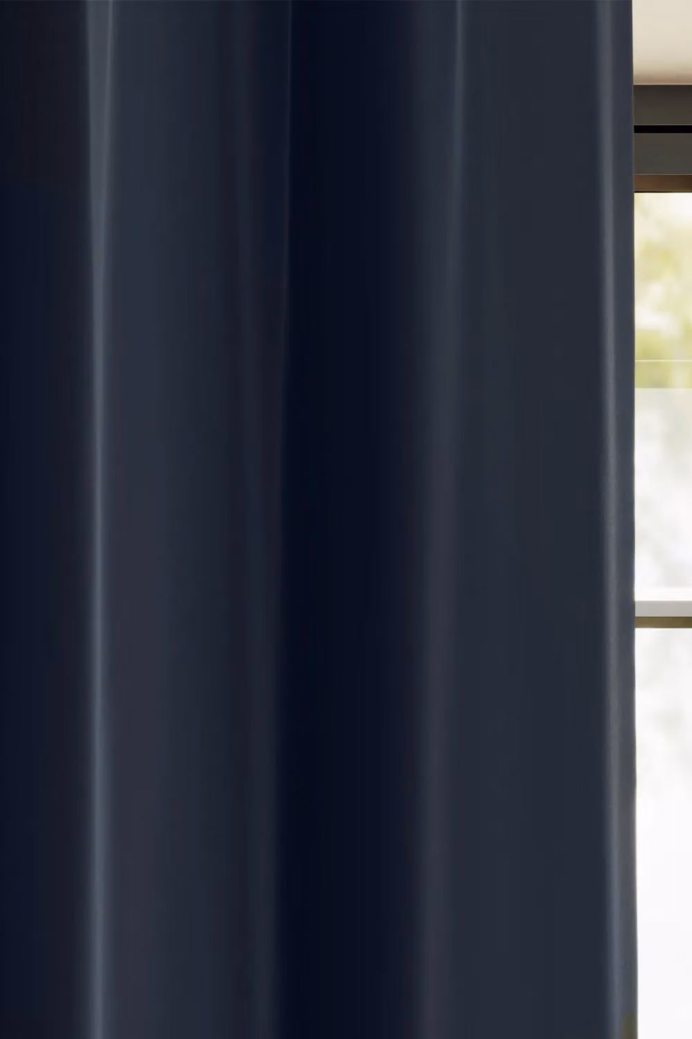 Enhanced Living Nightfall Plain Supersoft Navy Thermal Blackout Eyelet Curtains, Pair, Width: 117 cm, Drop: 183 cm – 3