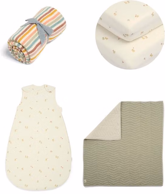 Mamas & Papas Orchard 4 Piece Nursery Bundle in Green and Multicolour