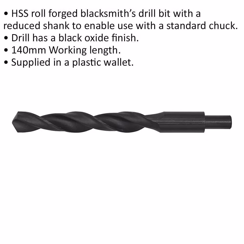 Loops HSS Roll Forged Blacksmith Twist Drill Bit, Black, 20 x 205 mm – 2