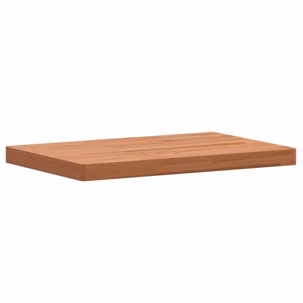 Berkfield Home Rectangular Solid Wood Beech Table Top, Brown, W: 60 cm, D: 40 cm, H: 4 cm – 2