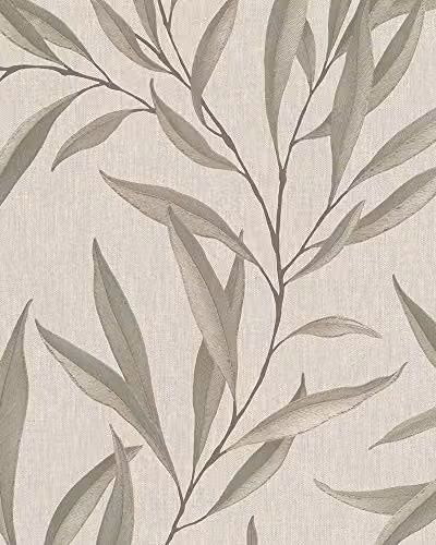 Marburg Beige Floral Nature Pattern Wallpaper for Bedroom, Living Room or Kitchen, W: 0.53 m x L: 10.05 m – 2