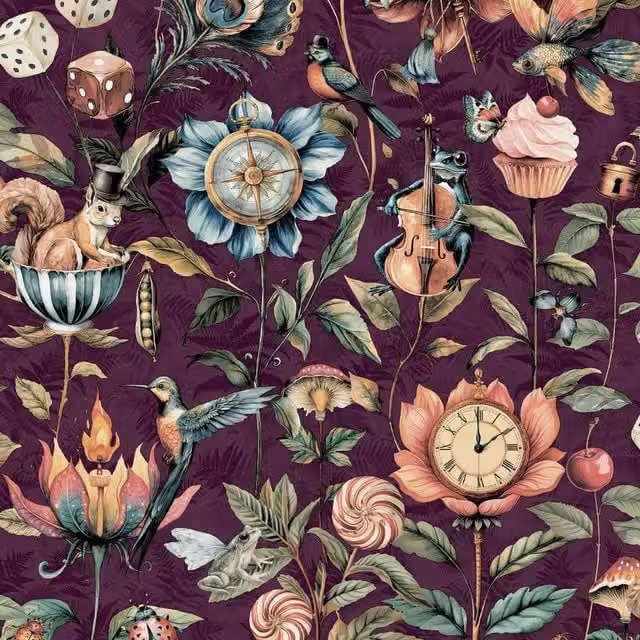World of Wallpaper Creatures Multicolour Animal and Botanical Floral Wallpaper Roll – 1