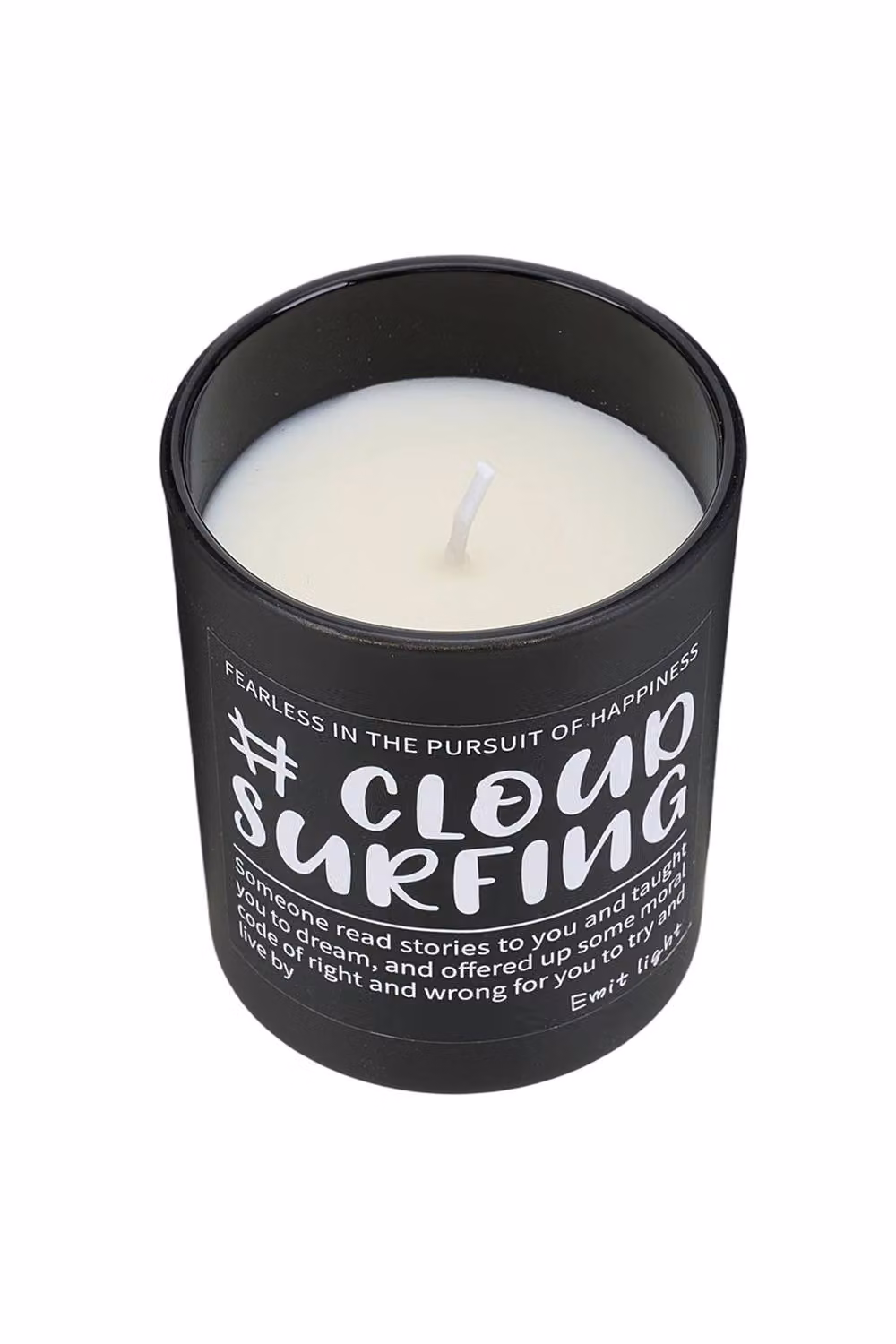 Living and Home Multicolour Vintage Soy Wax Scented Candle in a Black Glass Cup with Wooden Lid – 2