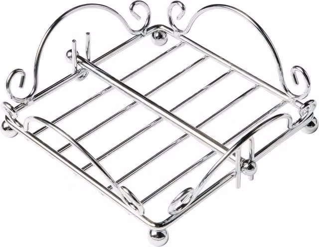 Orsina Helix Silver Chrome Wire Napkin Holder