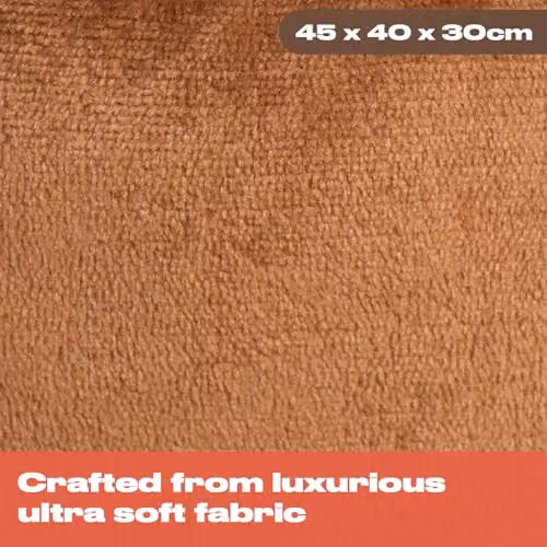 OHS Hot Chocolate Cuddle Cushion in Brown, Soft Teddy Fleece Reading Pillow for Adults and Kids, W/D/H: 45 x 40 x 30 cm – 3