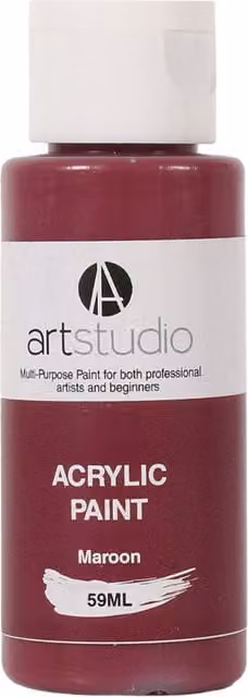 Art Studio Professional Acrylic Paint Maroon 9.7 cm