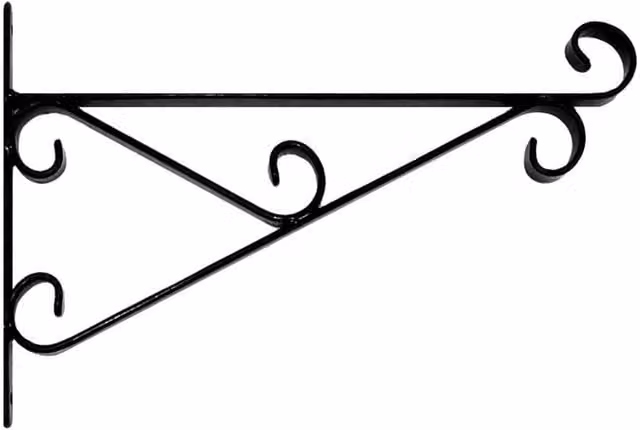 Garden Pride Black Hanging Basket Planter Bracket