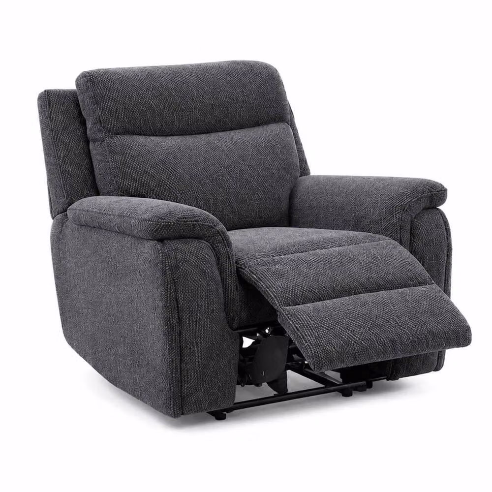 Furnishings For Less UK Maeve Electric Reclining Armchair Single Seater in Midnight Black – 3
