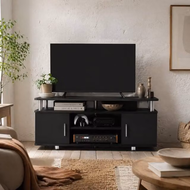 Wyld Haus Zisaba Mika Black TV Unit for up to 55 inch Screens, Width: 120 cm – 1