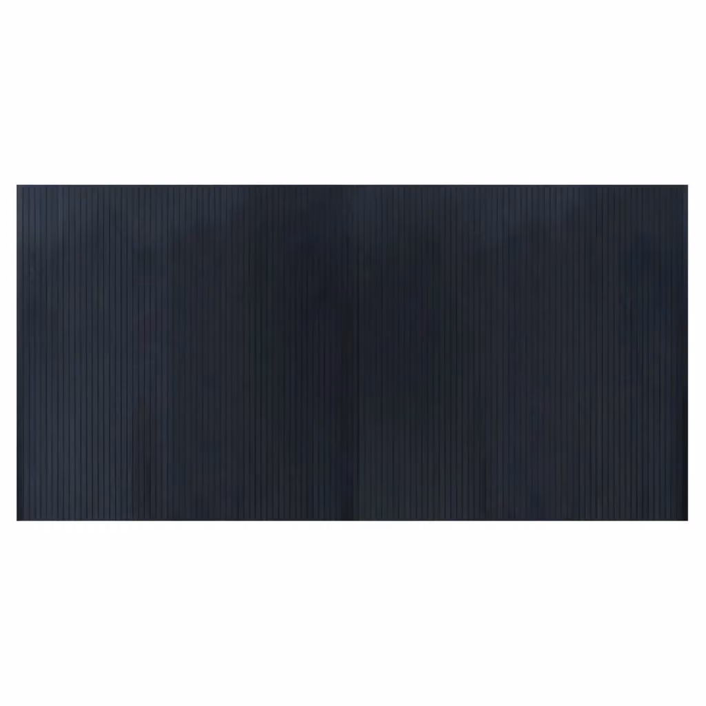 Berkfield Home Rectangular Grey Bamboo Rug, W: 100 cm, D: 200 cm – 2