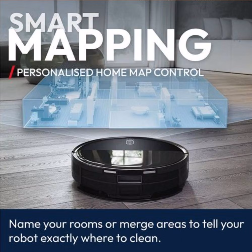 Hoover HG2 Hydro Pro Robot Vacuum Cleaner and Mop with Self-Cleaning Dock, Laser Navigation, Black – 6
