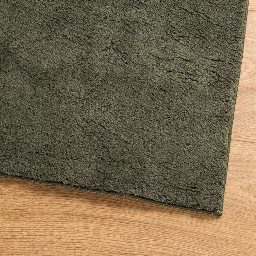 Berkfield Home HUARTE Short Pile Washable Rug, Forest Green, W: 240 cm, D: 340 cm – 3