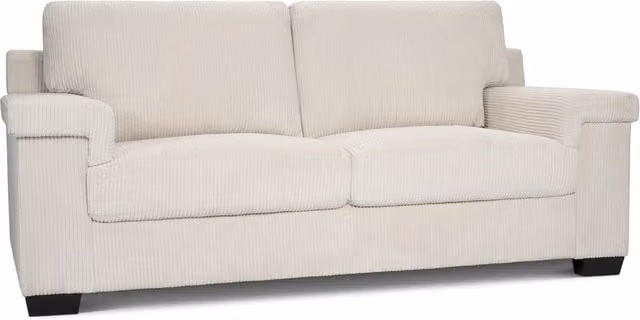 Bravich Enzo Jumbo Corduroy Sofa in Cream/Beige
